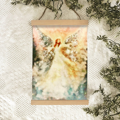 Guardian Angel Painting Hanging Canvas Wall Art 2 - Catholic Hanging Canvas Wall Art - Religious Gift - Christian Wall Art Decor