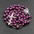 Christian Rosary Necklace - Purple Faux Pearl Beads Jewelry