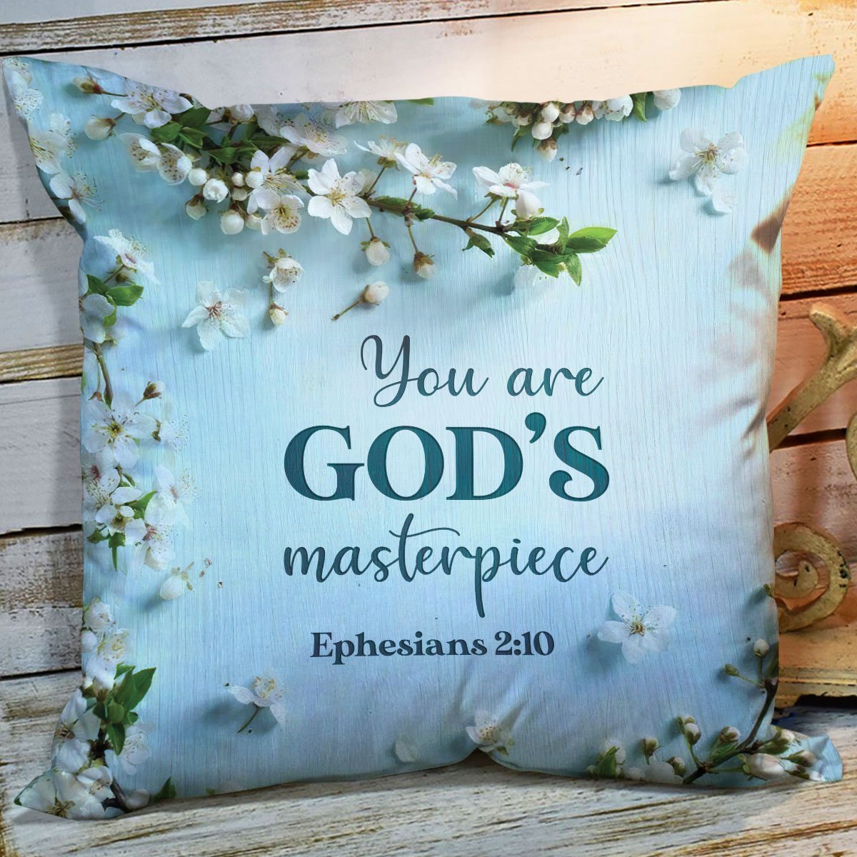 You Are Gods Masterpiece - Beautiful Flower Christian Pillowcase HA110 - 2