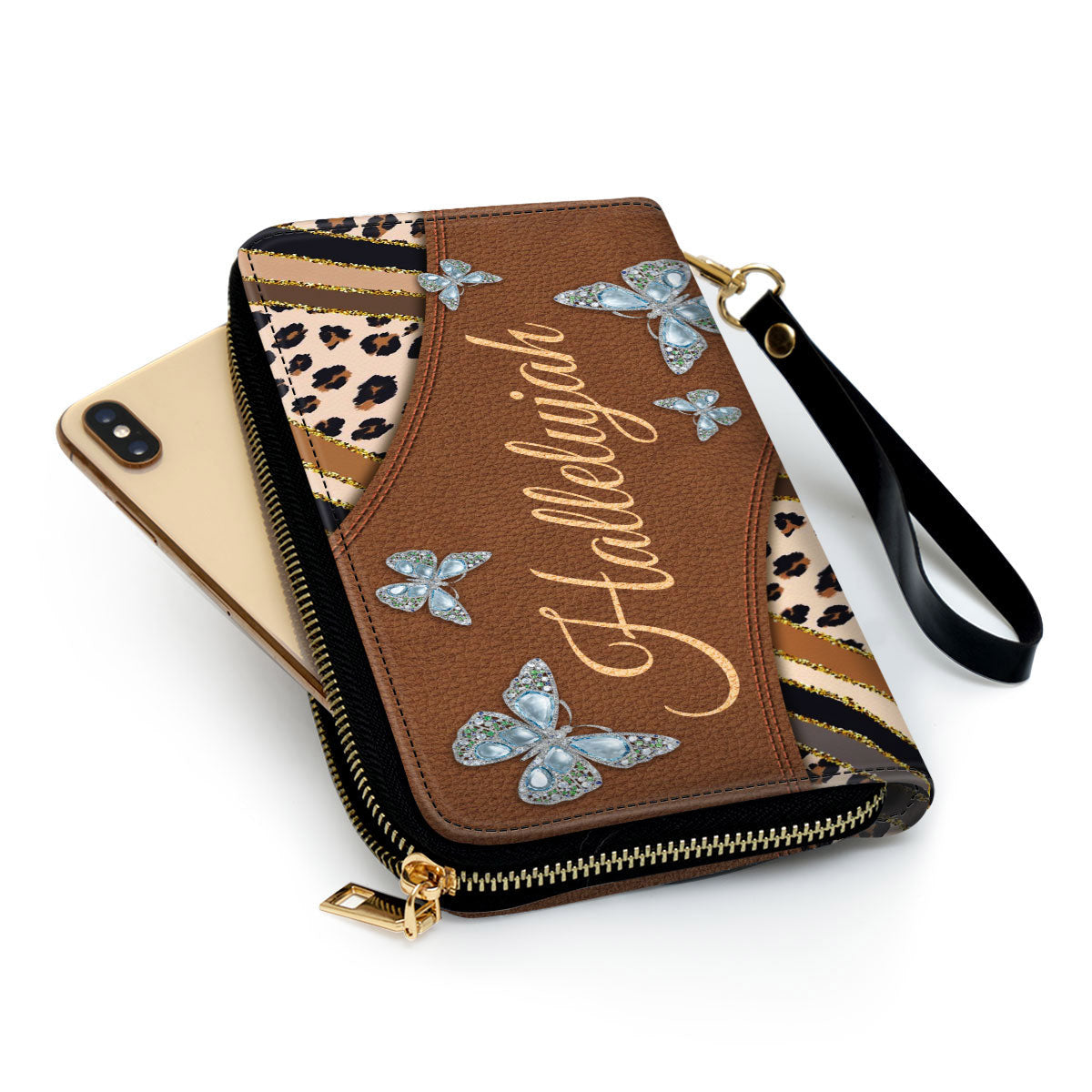 Hallelujah Clutch Purse For Women - Personalized Name - Christian Gifts For Women