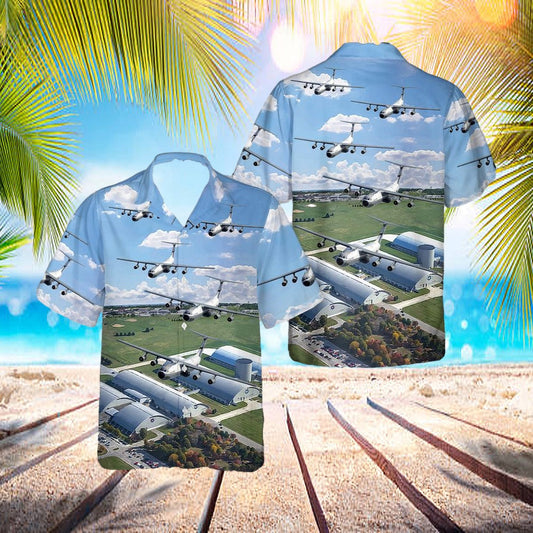 Hanoi Taxi Flying Over National Museum Of The United States Air Force Hawaiian Shirt - Beachwear For Men - Best Hawaiian Shirts