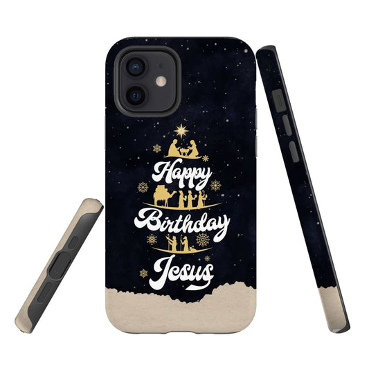 Happy Birthday Jesus Christmas Phone Case - Bible Verse Phone Cases Samsung