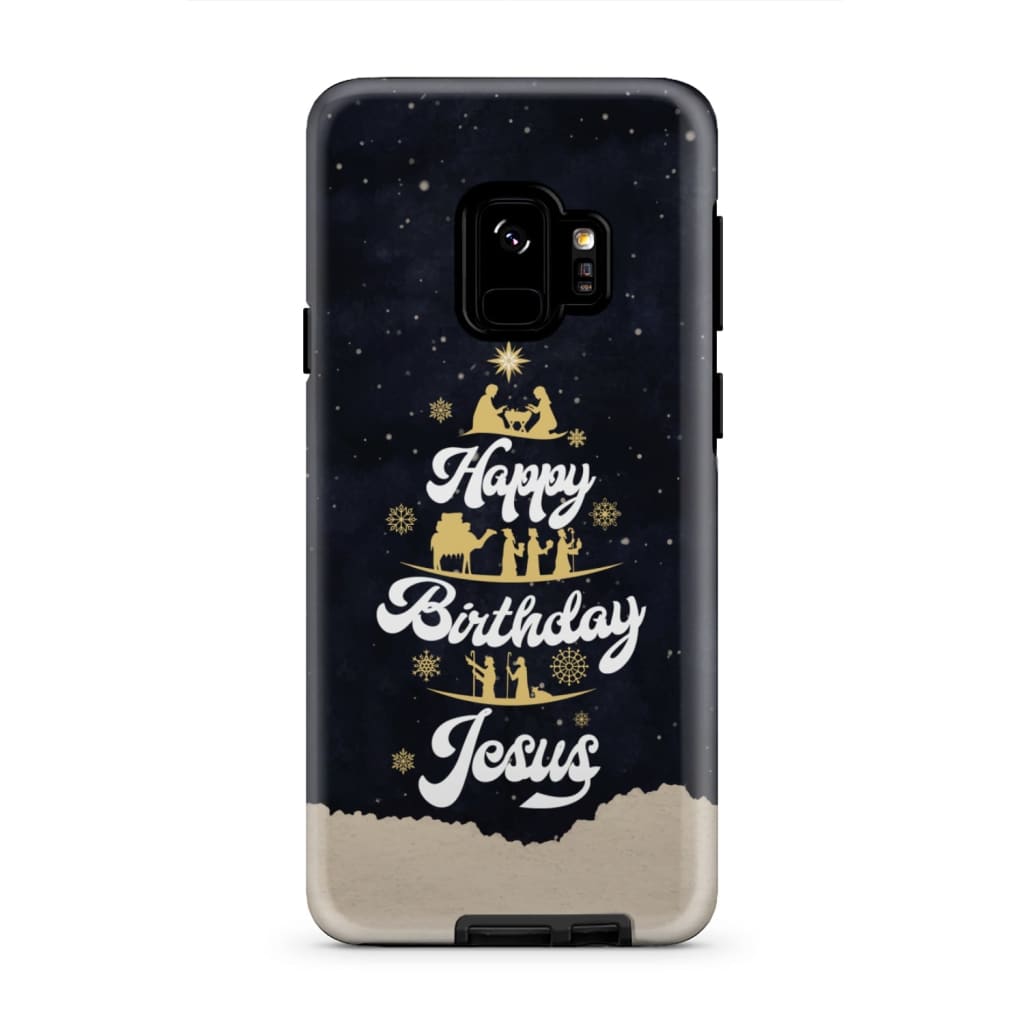 Happy Birthday Jesus Christmas Phone Case - Bible Verse Phone Cases Samsung