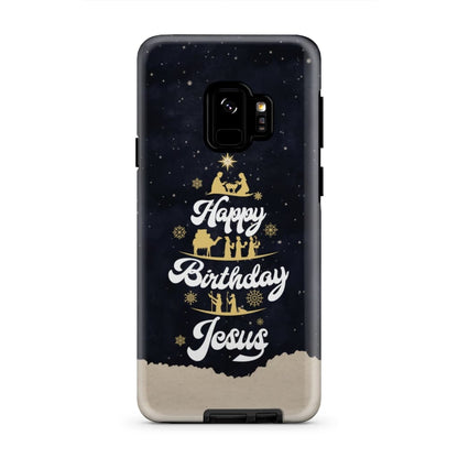 Happy Birthday Jesus Christmas Phone Case - Bible Verse Phone Cases Samsung