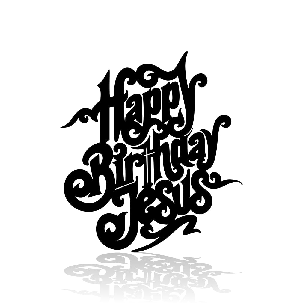 Happy Birthday Jesus Metal Sign - Christian Metal Wall Art - Religious Metal Wall Art