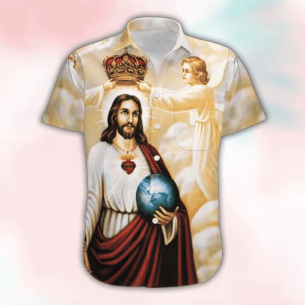 Happy Easter Sunday Jesus He Is Risen Hallelujah Hawaiian Shirts - Christian Hawaiian Shirts For Men & Women