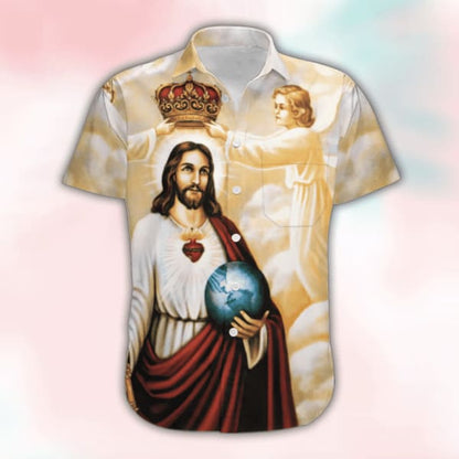 Happy Easter Sunday Jesus He Is Risen Hallelujah Hawaiian Shirts - Easter Hawaiian Shirts For Men & Women