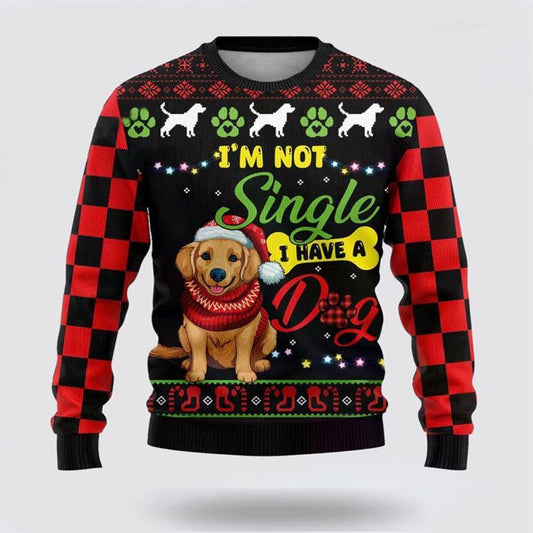 Happy Golden Dog Ugly Christmas Sweater For Men And Women, Gift For Christmas, Best Winter Christmas Outfit
