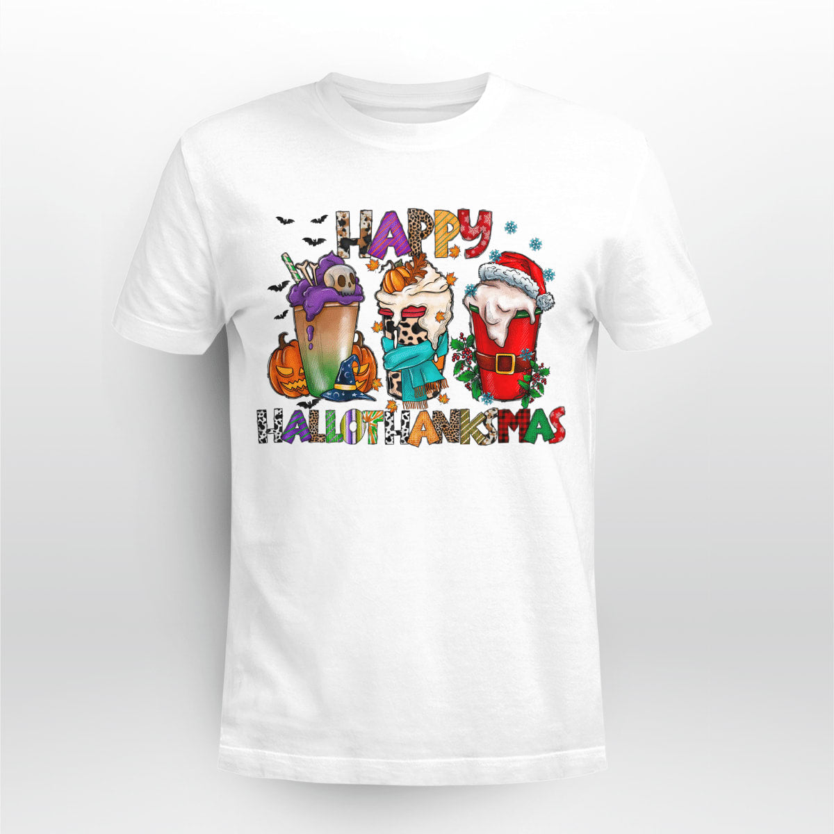 Happy Hallothanksmas, Halloween, Thanksgiving, Christmas T-Shirt, Jesus Sweatshirt Hoodie