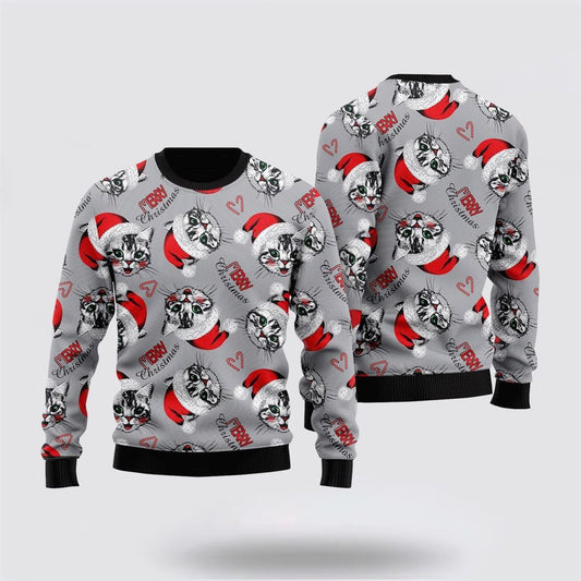 Happy Kitten Cat Merry Xmas Ugly Christmas Sweater For Men And Women, Best Gift For Christmas, Christmas Fashion Winter