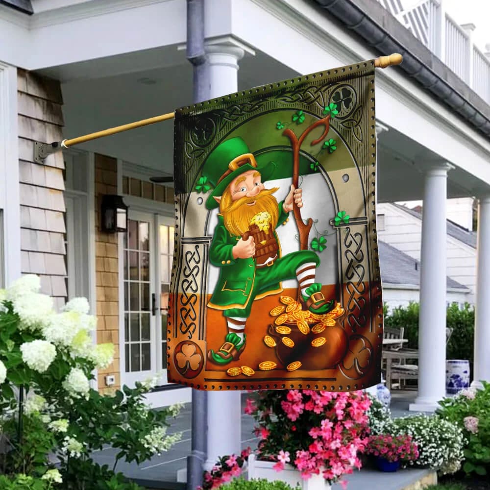 Happy Saint Patrick's Day Irish House Flag - St Patrick's Day Garden Flag - St. Patrick's Day Decorations