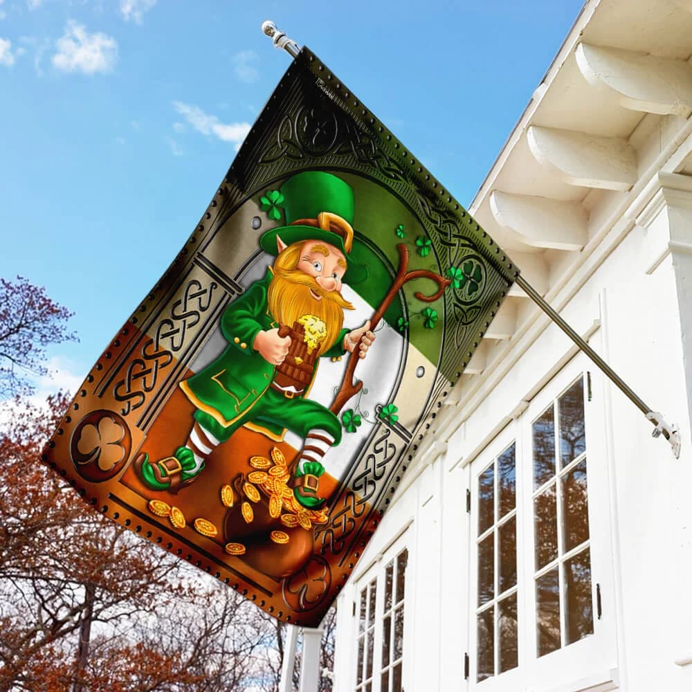 Happy Saint Patrick's Day Irish House Flag - St Patrick's Day Garden Flag - St. Patrick's Day Decorations