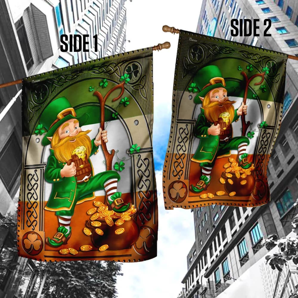 Happy Saint Patrick's Day Irish House Flag - St Patrick's Day Garden Flag - St. Patrick's Day Decorations
