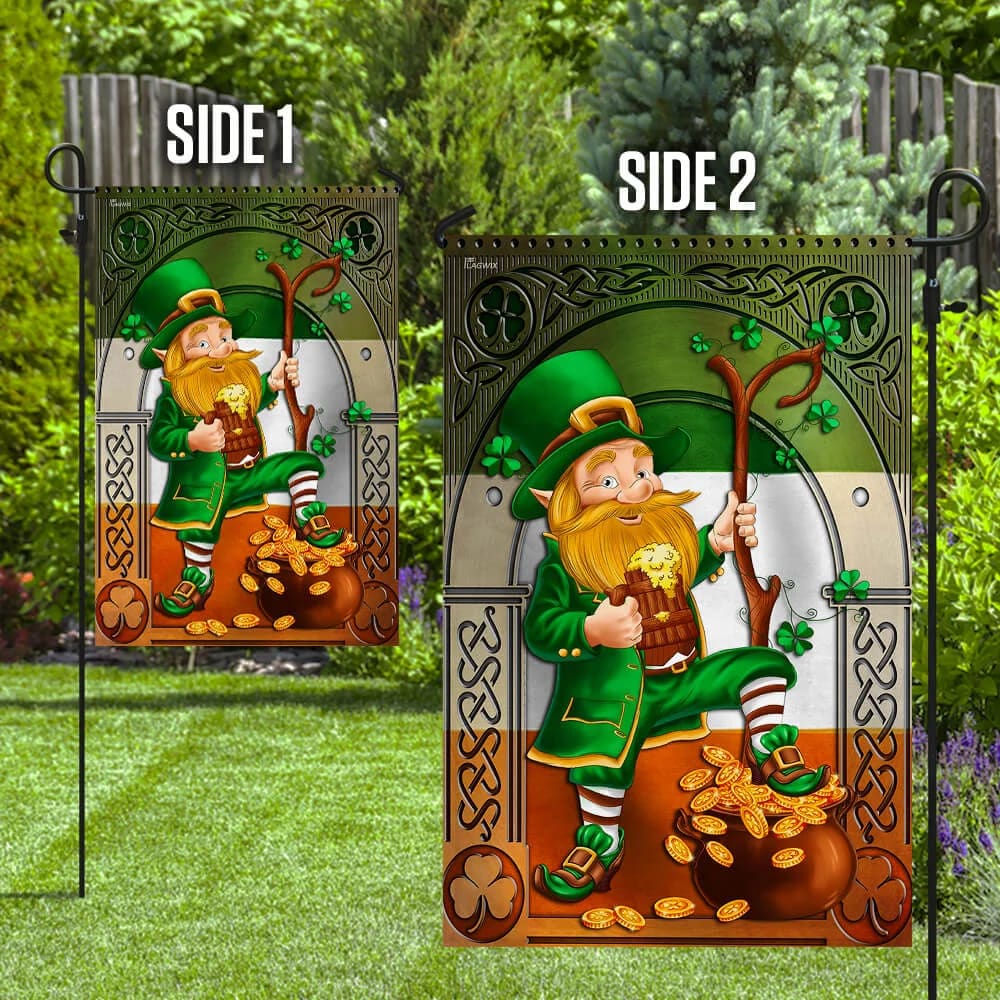 Happy Saint Patrick's Day Irish House Flag - St Patrick's Day Garden Flag - St. Patrick's Day Decorations