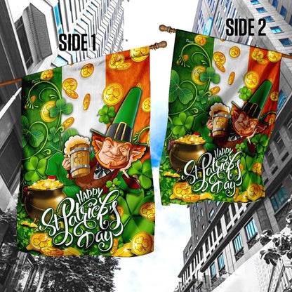Happy St. Patrick's Day Irish House Flag - St Patrick's Day Garden Flag - St. Patrick's Day Decorations