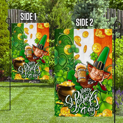Happy St. Patrick's Day Irish House Flag - St Patrick's Day Garden Flag - St. Patrick's Day Decorations