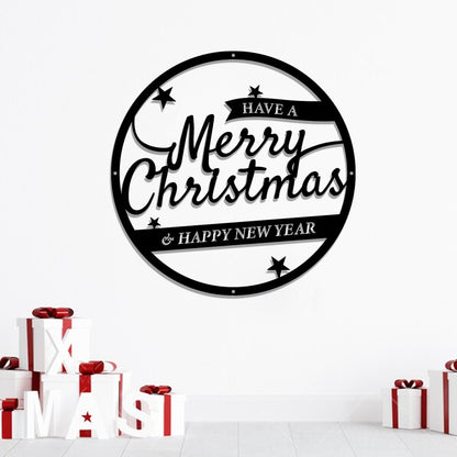 Have A Merry Christmas And Happy New Year Metal Sign - Metal Christmas Wall Decor - Ciaocustom