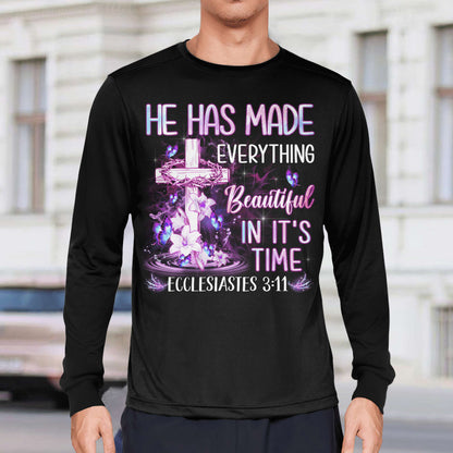 He Has Made Everything Beautiful In It's Time God T-Shirt, Christian T-Shirt, Jesus Sweatshirt Hoodie, Faith T-Shirt