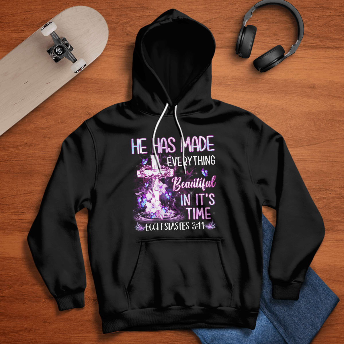 He Has Made Everything Beautiful In It's Time God T-Shirt, Christian T-Shirt, Jesus Sweatshirt Hoodie, Faith T-Shirt