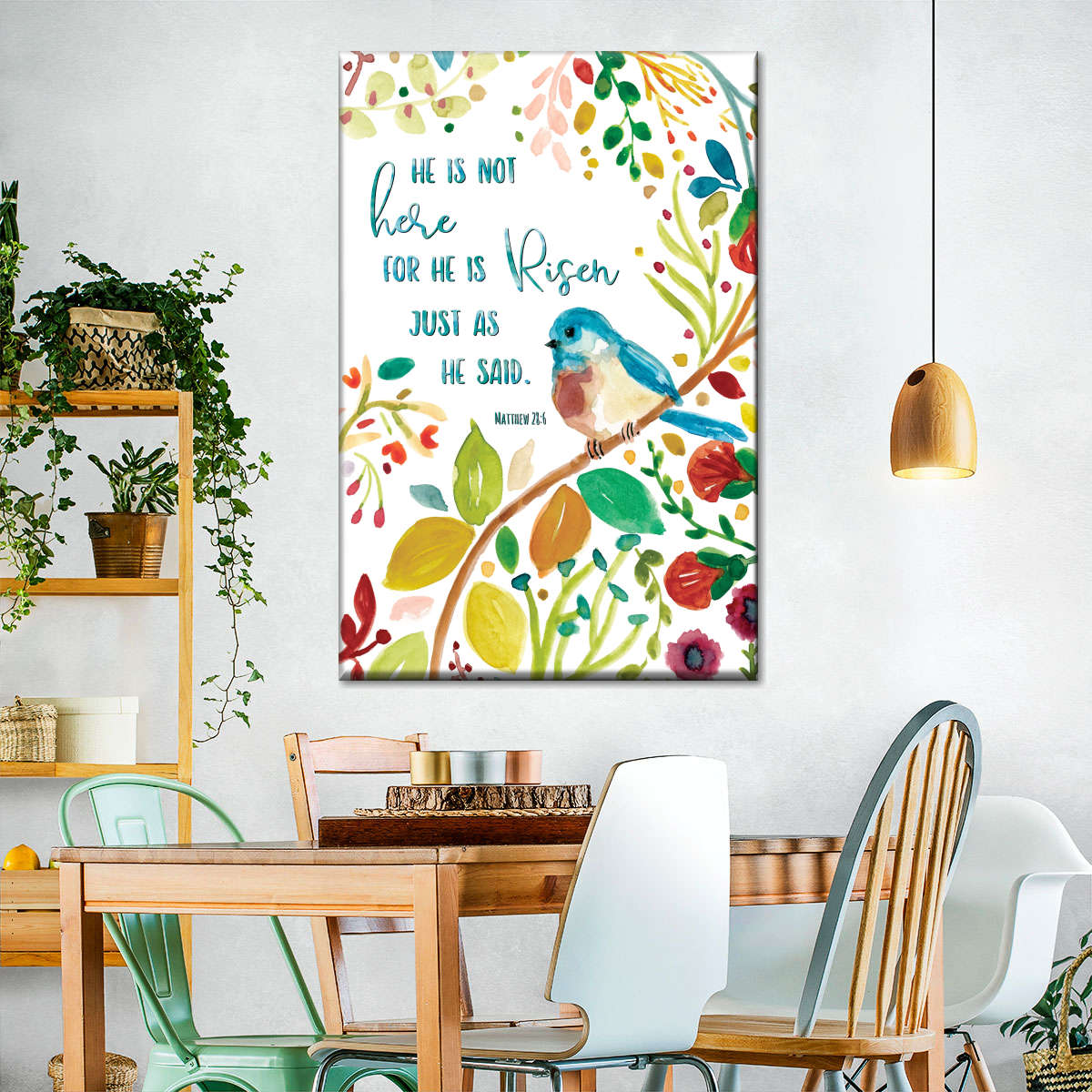 He Is Risen Canvas Wall Art - Canvas Religious Wall Art - Christian Wall Decor Living Room