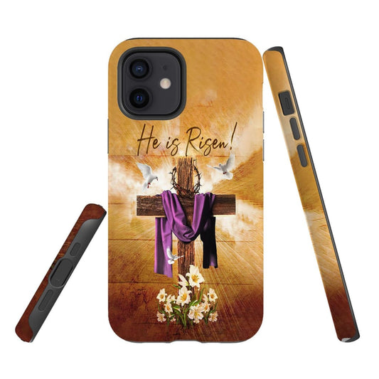 He Is Risen Christian Phone Case - Christian Easter Gifts - Bible Verse Phone Cases Samsung