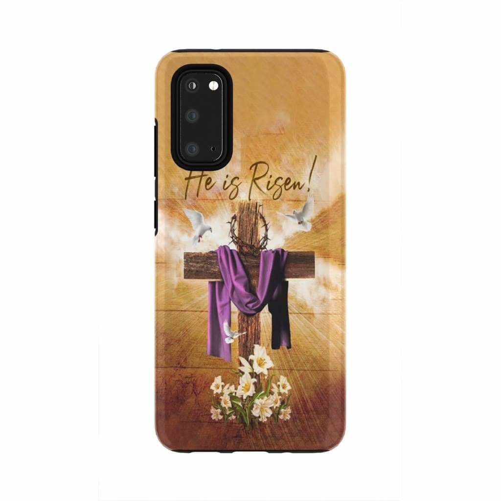 He Is Risen Christian Phone Case - Christian Easter Gifts - Bible Verse Phone Cases Samsung