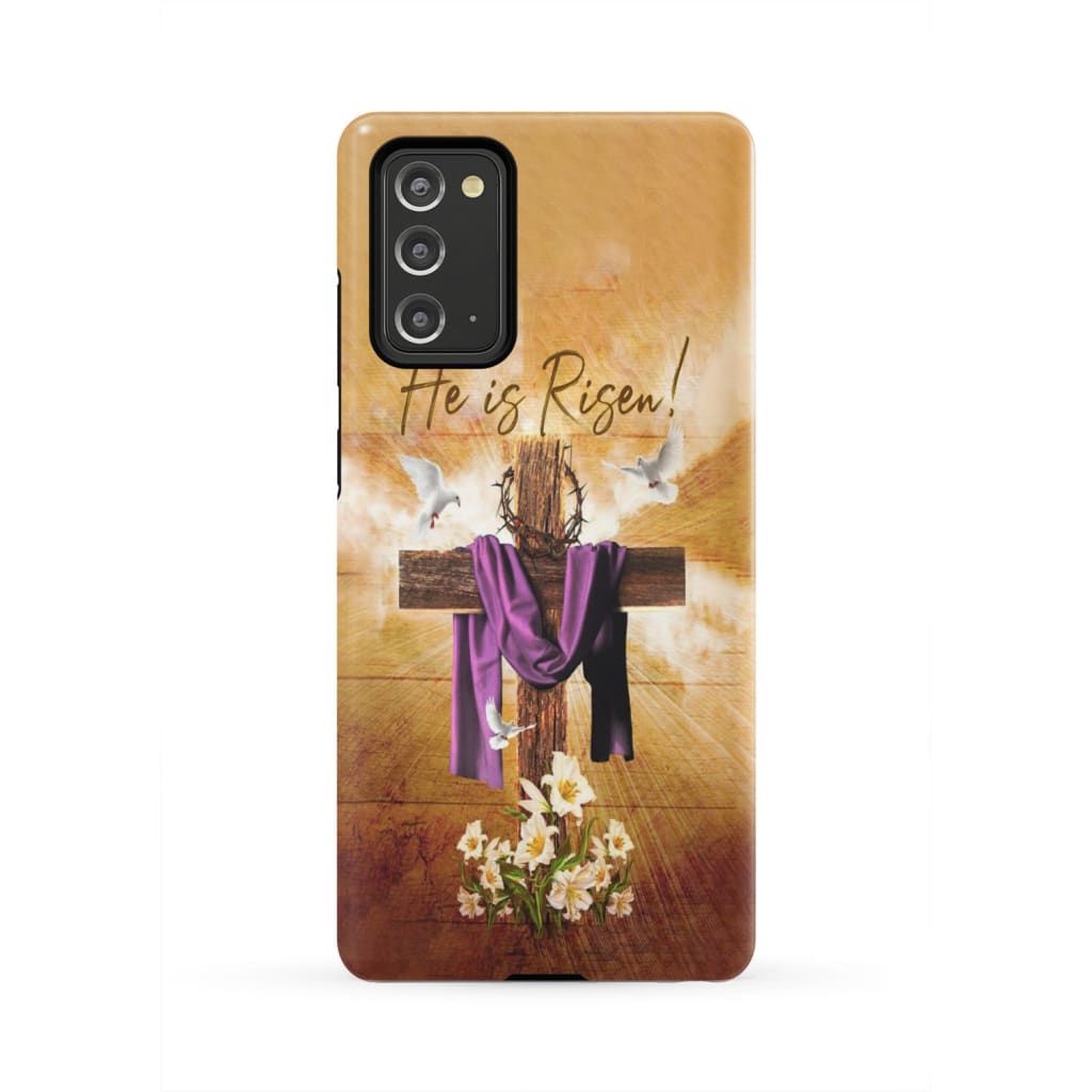 He Is Risen Christian Phone Case - Christian Easter Gifts - Bible Verse Phone Cases Samsung
