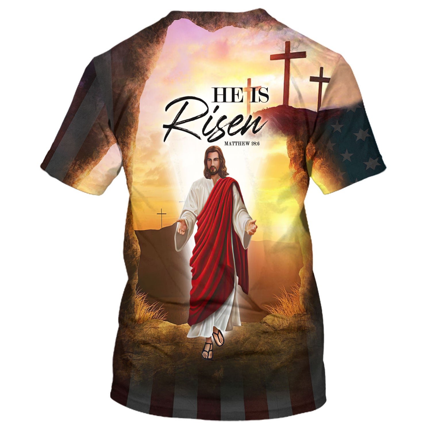 He Is Risen Jesus 3D All Over Printed Shirt for Men and Women