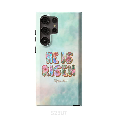 He Is Risen Matthew 286 Phone Case - Bible Verse Phone Cases Samsung