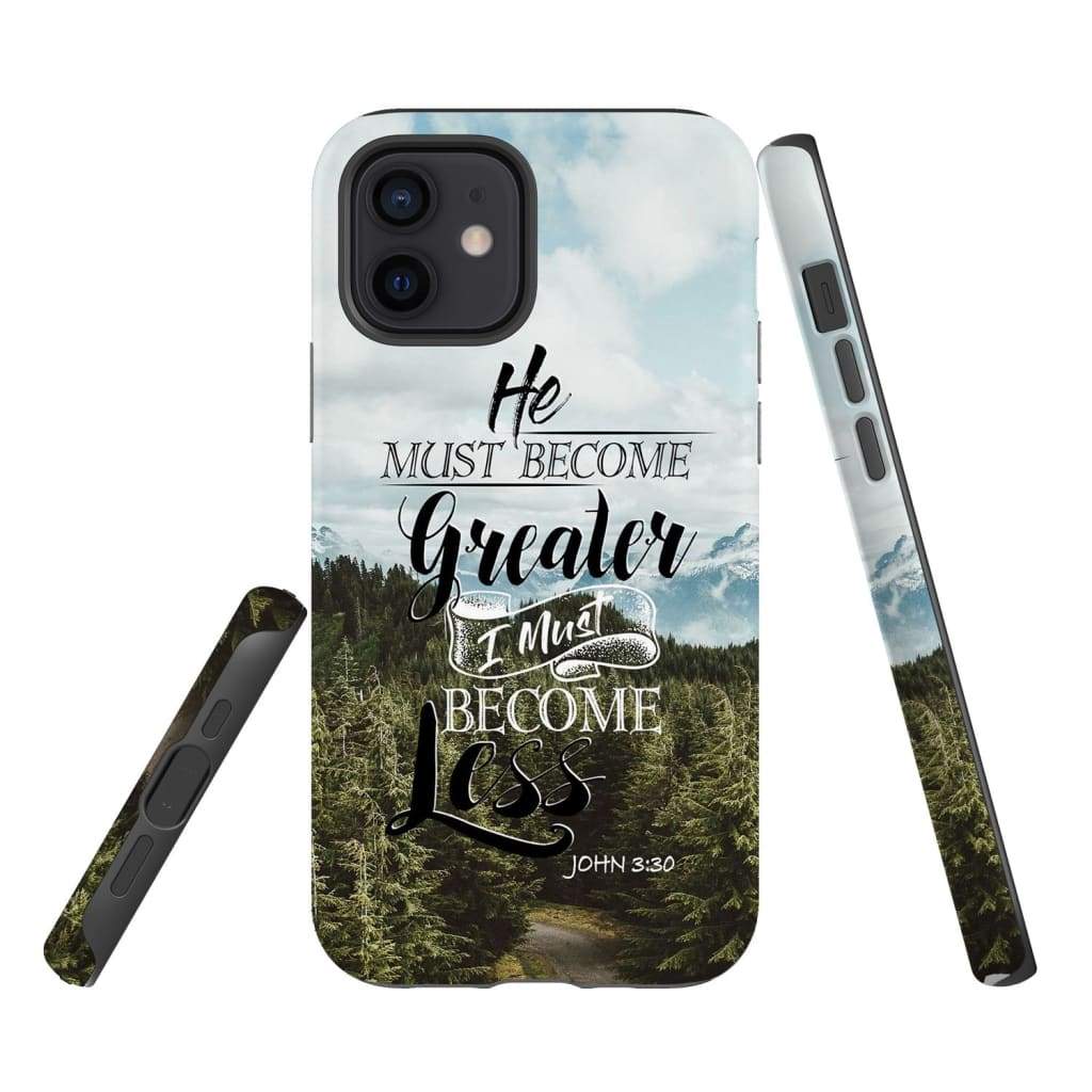 He Must Become Greater; I Must Become Less John 330 Phone Case - Bible Verse Phone Cases Samsung