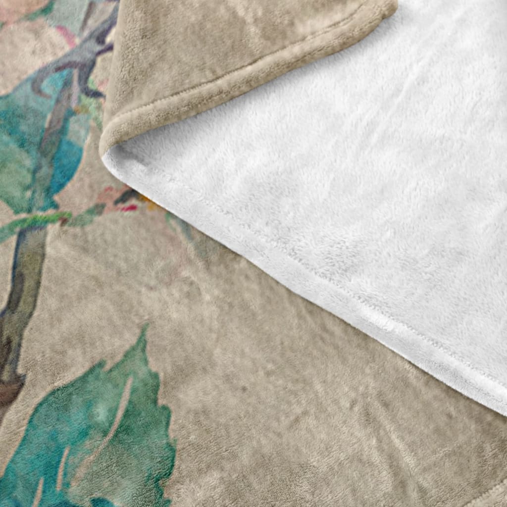 He Renews My Strength Psalm 233-5 Nlt Fleece Blanket - Christian Blanket - Bible Verse Blanket