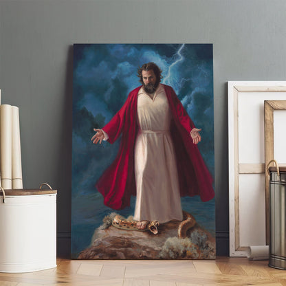He Shall Reign Canvas Picture - Jesus Christ Canvas Art - Christian Wall Canvas