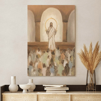 He Taught The Truths Of Eternity Canvas Wall Art - Jesus Picture - Jesus Portrait Canvas