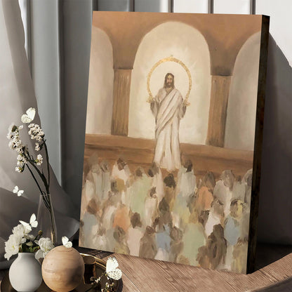 He Taught The Truths Of Eternity Canvas Wall Art - Jesus Picture - Jesus Portrait Canvas