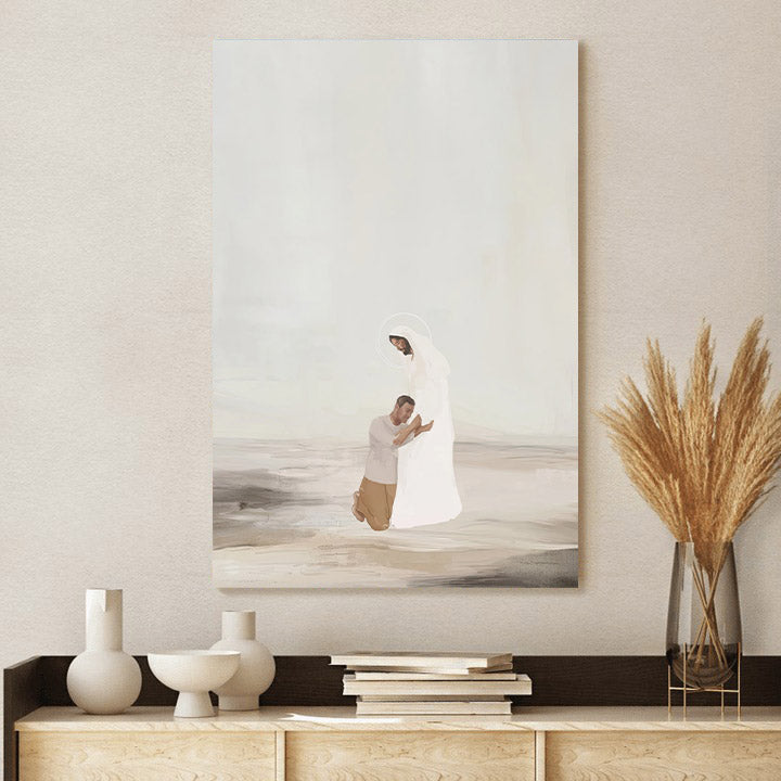 He Who Strengthens Me Wall Art Canvas - Christian Wall Posters - Ciaocustom