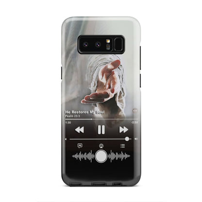He restores my soul phone case - Bible Verse Phone Cases Samsung