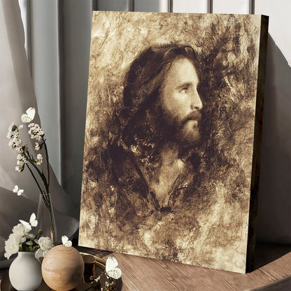 Head Of Christ Canvas Prints - Jesus Christ Art - Christian Canvas Wall Decor