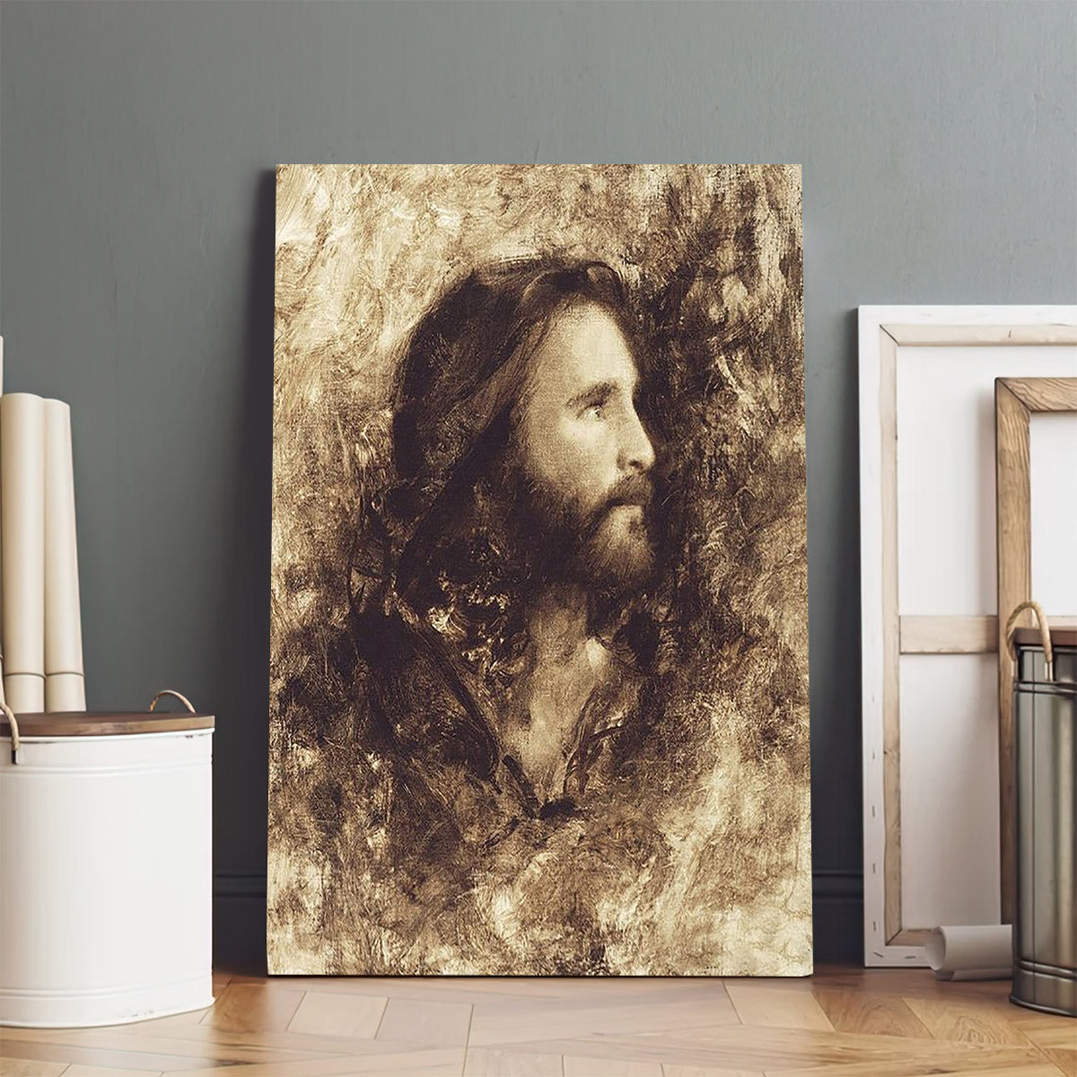 Head Of Christ Canvas Prints - Jesus Christ Art - Christian Canvas Wall Decor