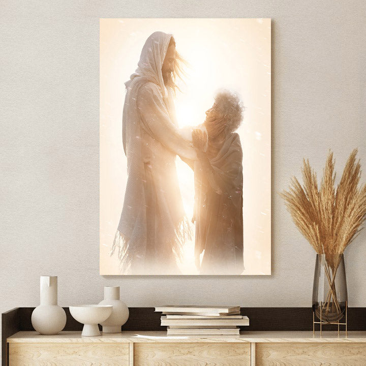 Healer Canvas Picture - Jesus Canvas Wall Art - Christian Wall Art