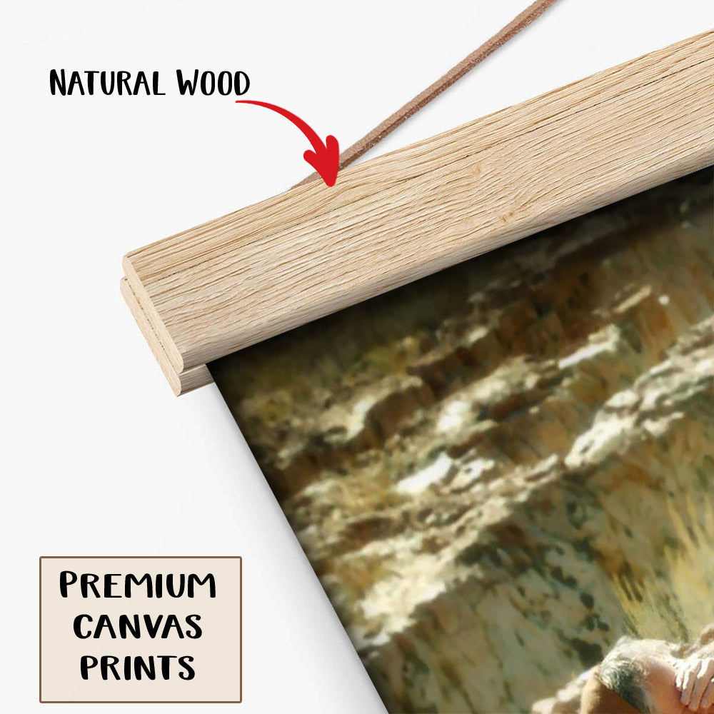 Healing A Blind Man Hanging Canvas Wall Art - Christan Wall Decor - Religious Canvas