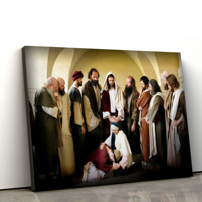 Healing Every Sickness Canvas Wall Art - Jesus Picture - Christian Wall Decor