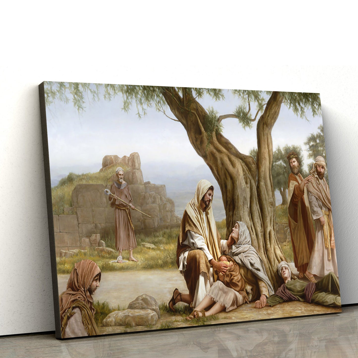 Healing Hands Canvas Picture - Jesus Canvas Wall Art - Christian Wall Art