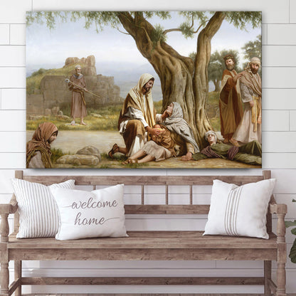 Healing Hands  Canvas Picture - Jesus Christ Canvas Art - Christian Wall Art