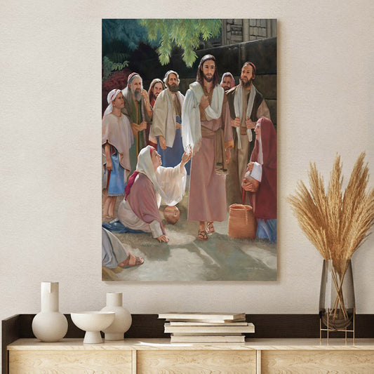 Healing In His Wings Canvas Wall Art - Jesus Canvas Pictures - Christian Canvas Wall Art