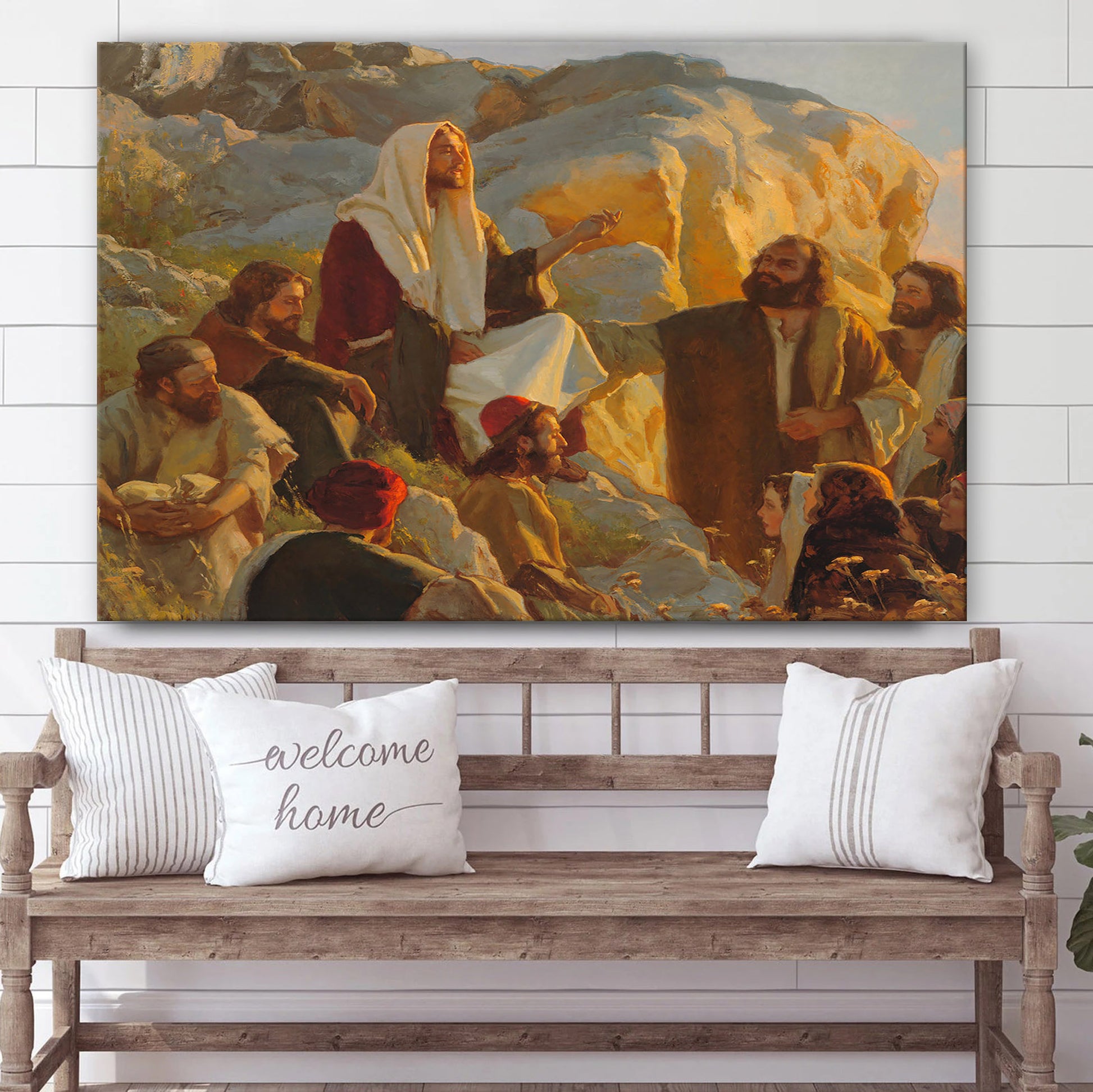 Hear Him Canvas Wall Art - Jesus Picture - Christian Wall Decor