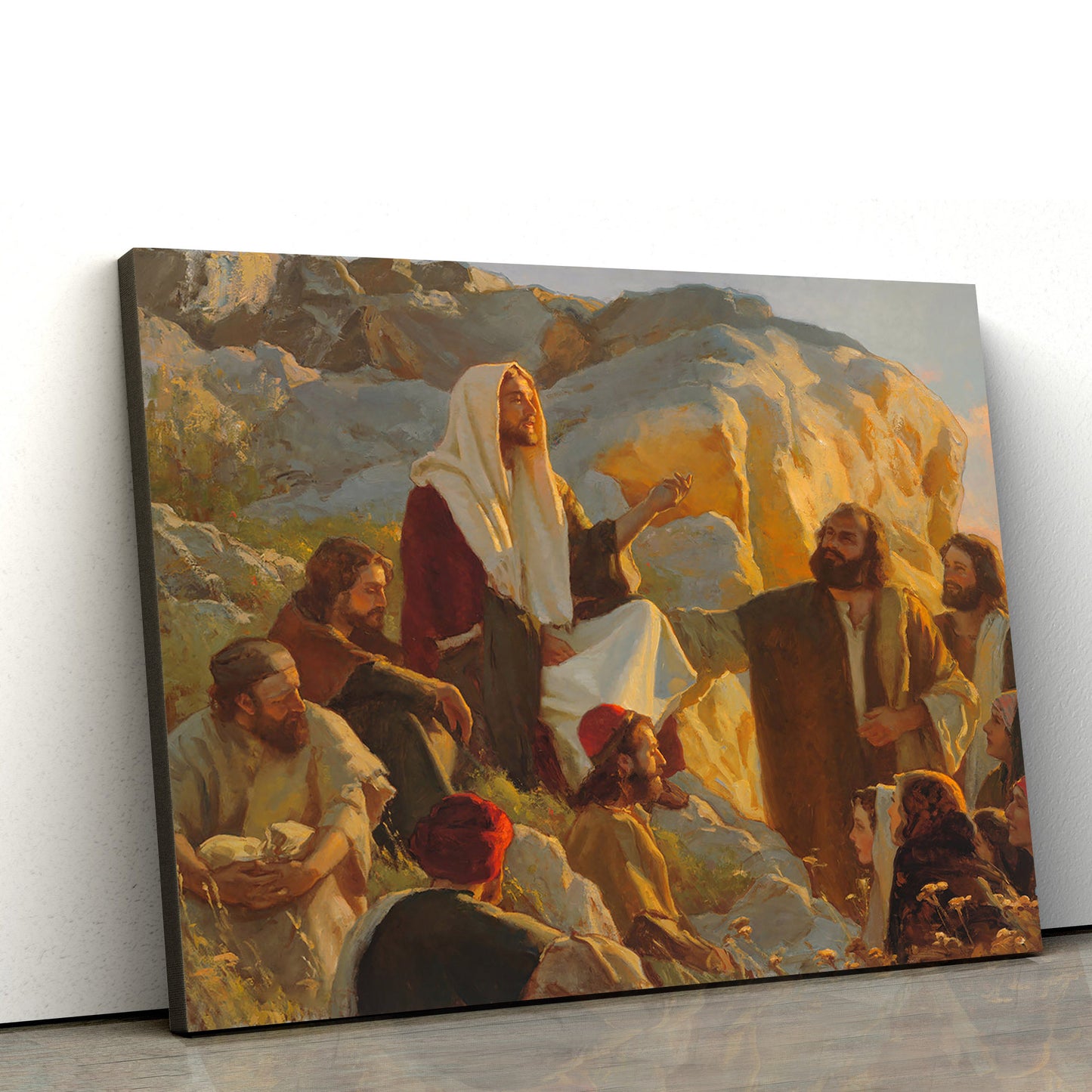 Hear Him Canvas Wall Art - Jesus Picture - Christian Wall Decor