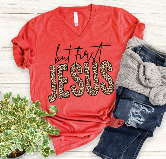 But First Jesus T Shirts For Women - Women's Christian T Shirts - Women's Religious Shirts