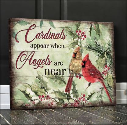 Heaven - Cardinal - Cardinals Appear When Angels Are Near - Landscape Canvas Prints - Canvas Decor Ideas