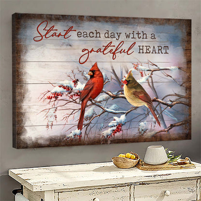 Heaven - Start Each Day Again With A Grateful Heart Landscape Canvas Prints - Canvas Decor Ideas