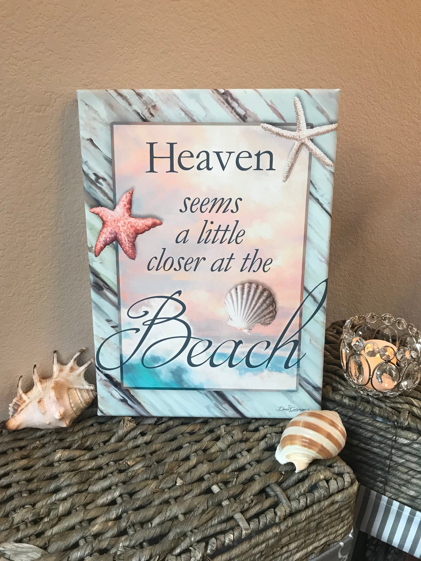Heaven At The Beach Canvas Wall Art - Christian Wall Decor - Religious Gift